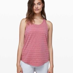 Pink Relaxed Sleeveless Tank Top
